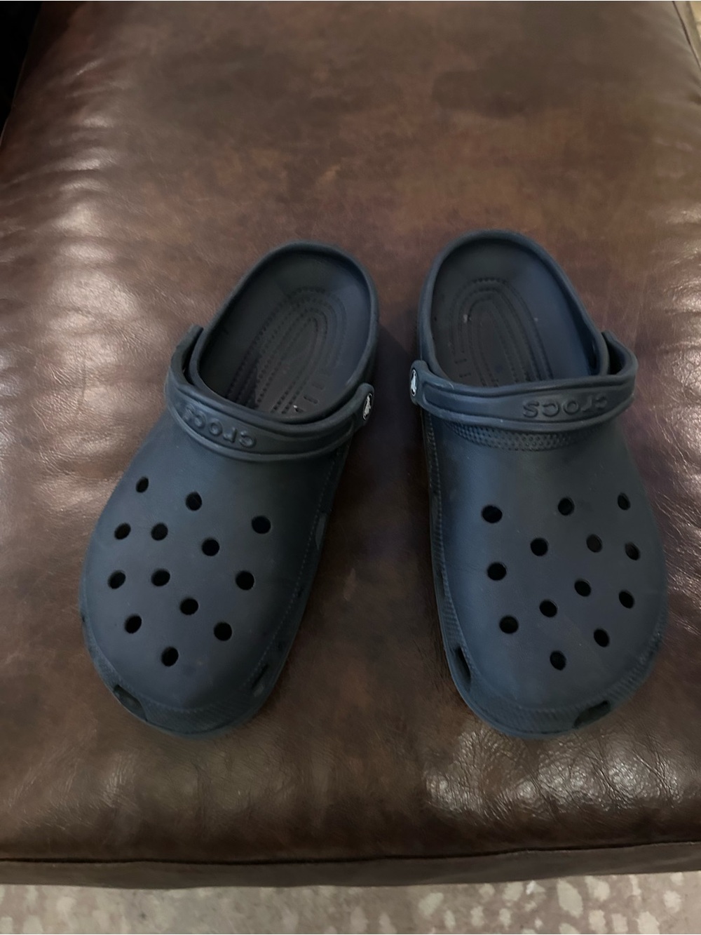 CROCS Men’s Navy Slip-On Clog with Heel Strap